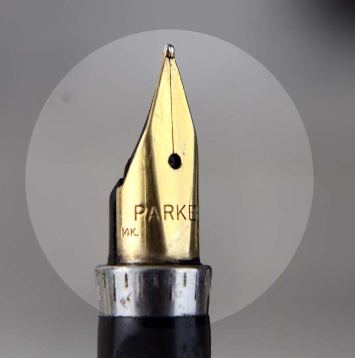vintage-parker-75-perle-golden-fountain-pen-and-ballpoint-pen-14K-solid-gold-Medium-nib